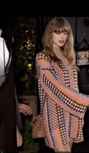 taylor swift crochet dress